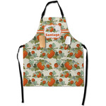 Pumpkins Apron With Pockets w/ Name or Text