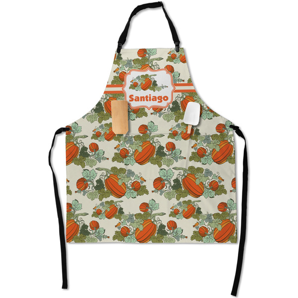 Custom Pumpkins Apron With Pockets w/ Name or Text