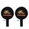 Pumpkins Black Plastic 7" Stir Stick - Double Sided - Round - Front & Back