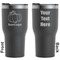 Pumpkins Black RTIC Tumbler - Front and Back