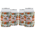 Pumpkins Can Cooler (12 oz) - Set of 4 w/ Name or Text