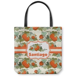 Pumpkins Canvas Tote Bag - Small - 13"x13" (Personalized)