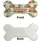 Pumpkins Ceramic Flat Ornament - Bone Front & Back Single Print (APPROVAL)