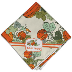 Pumpkins Cloth Dinner Napkin - Single w/ Name or Text