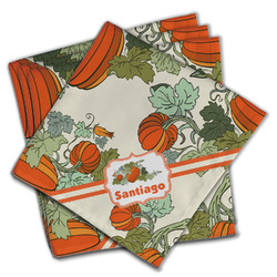 Pumpkins Cloth Napkins (Set of 4) (Personalized)