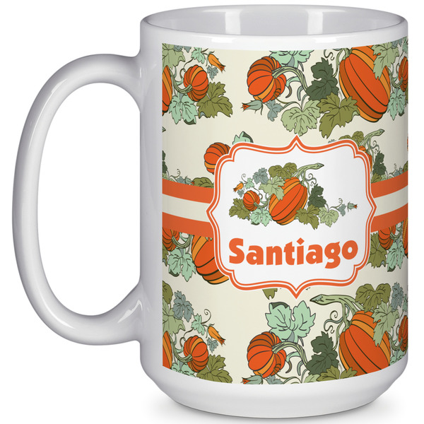 Custom Pumpkins 15 Oz Coffee Mug - White (Personalized)