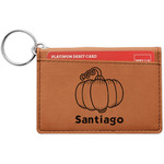 Pumpkins Leatherette Keychain ID Holder (Personalized)