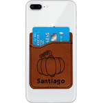 Pumpkins Leatherette Phone Wallet (Personalized)