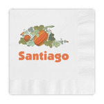 Pumpkins Embossed Decorative Napkins (Personalized)