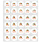 Pumpkins Drink Topper - XSmall - Set of 30