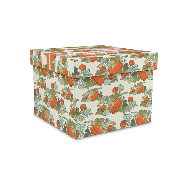 Custom Pumpkins Gift Box with Lid - Canvas Wrapped - Small (Personalized)