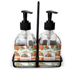 Pumpkins Glass Soap & Lotion Bottle Set (Personalized)