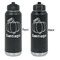 Pumpkins Laser Engraved Water Bottles - Front & Back Engraving - Front & Back View