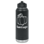 Pumpkins Water Bottles - Laser Engraved - Front & Back (Personalized)