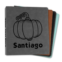 Pumpkins Leather Binder - 1" (Personalized)