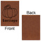 Pumpkins Leatherette Sketchbooks - Large - Single Sided - Front & Back View