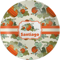Pumpkins Melamine Salad Plate - 8" (Personalized)