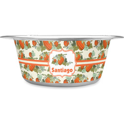 Pumpkins Stainless Steel Dog Bowl - Small (Personalized)