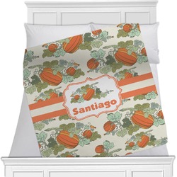 Pumpkins Minky Blanket - Toddler / Throw - 60"x50" - Double Sided (Personalized)