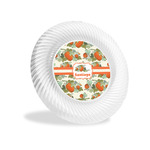 Pumpkins Plastic Party Appetizer & Dessert Plates - 6" (Personalized)