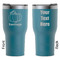 Pumpkins RTIC Tumbler - Dark Teal - Double Sided - Front & Back