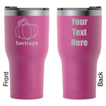 Pumpkins RTIC Tumbler - Magenta - Laser Engraved - Double-Sided (Personalized)