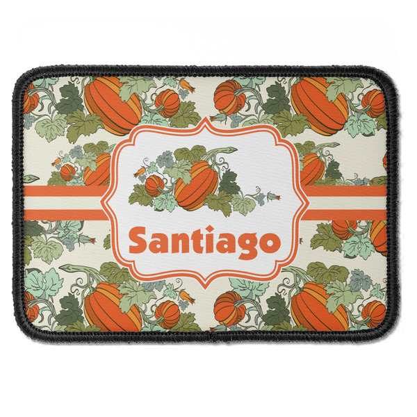 Custom Pumpkins Iron On Rectangle Patch w/ Name or Text