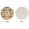 Pumpkins Round Linen Placemats - APPROVAL (single sided)