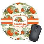 Pumpkins Round Mouse Pad (Personalized)