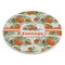 Pumpkins Round Stone Trivet - Angle View