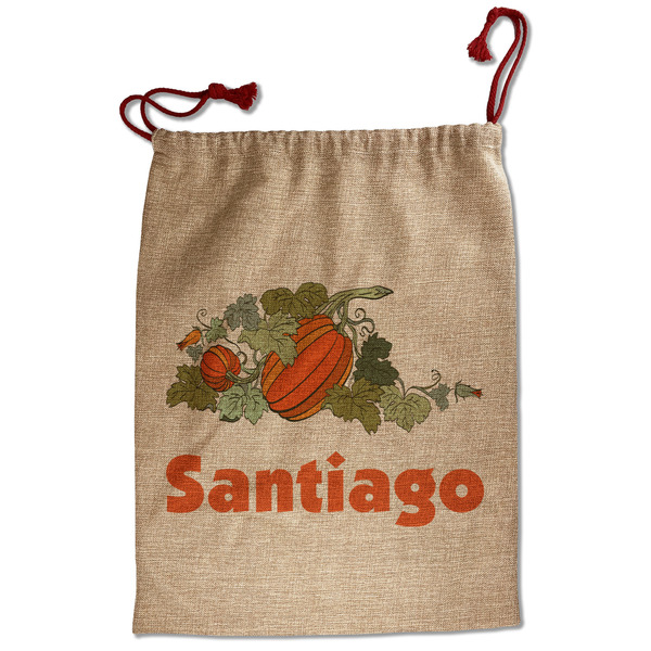 Custom Pumpkins Santa Sack - Front (Personalized)