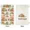 Pumpkins Small Laundry Bag - Front & Back View