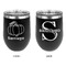 Pumpkins Stainless Wine Tumblers - Black - Double Sided - Approval