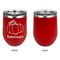 Pumpkins Stainless Wine Tumblers - Red - Single Sided - Approval