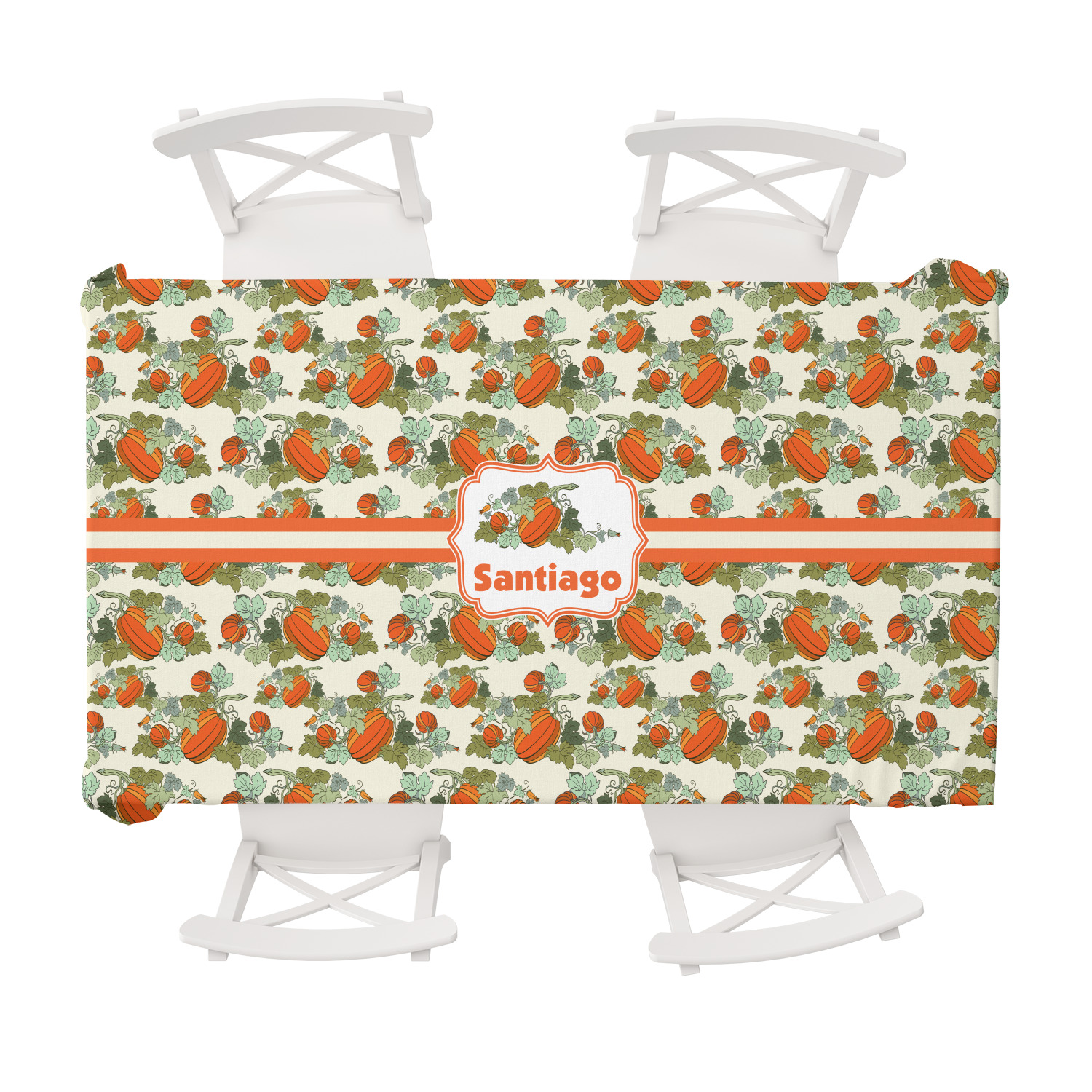 Pumpkins Tablecloth 58"x102" (Personalized) YouCustomizeIt