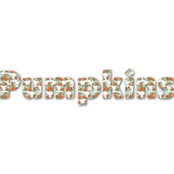 Pumpkins Name/Text Decal - Small (Personalized)