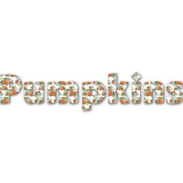 Custom Pumpkins Name/Text Decal - Large (Personalized)
