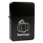 Pumpkins Windproof Lighter - Black - Double Sided (Personalized)