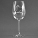 Pumpkins Wine Glass - Engraved (Personalized)