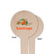 Pumpkins Wooden 4" Food Pick - Round - Single Sided - Front & Back