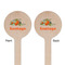 Pumpkins Wooden 6" Stir Stick - Round - Double Sided - Front & Back