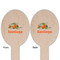 Pumpkins Wooden Food Pick - Oval - Double Sided - Front & Back