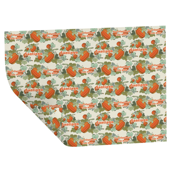 Custom Pumpkins Wrapping Paper Sheets - Double-Sided - 20" x 28" (Personalized)