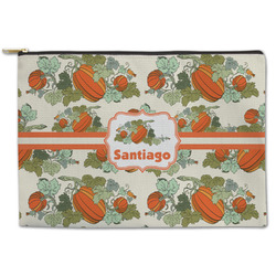 Pumpkins Zipper Pouch - Large - 12.5"x8.5" (Personalized)