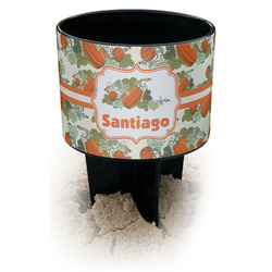 Pumpkins Black Beach Spiker Drink Holder (Personalized)