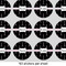 Black Eiffel Tower 1" Multipurpose Round Labels - Sheet