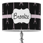 Black Eiffel Tower Drum Lamp Shade (Personalized)