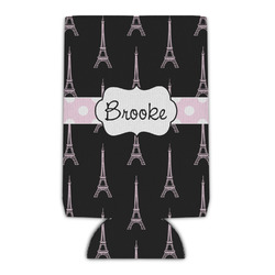 Black Eiffel Tower Can Cooler (Personalized)
