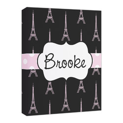 Black Eiffel Tower Canvas Print - 16x20 (Personalized)