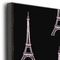 Black Eiffel Tower 16x20 Wood Print - Closeup